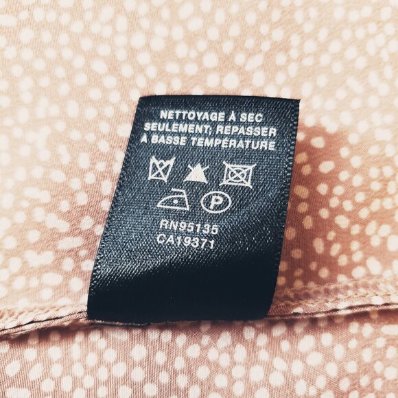 Lafayette 148 Scottie Silk Classic Office Button Down Beige Shirt - Picture 10 of 10